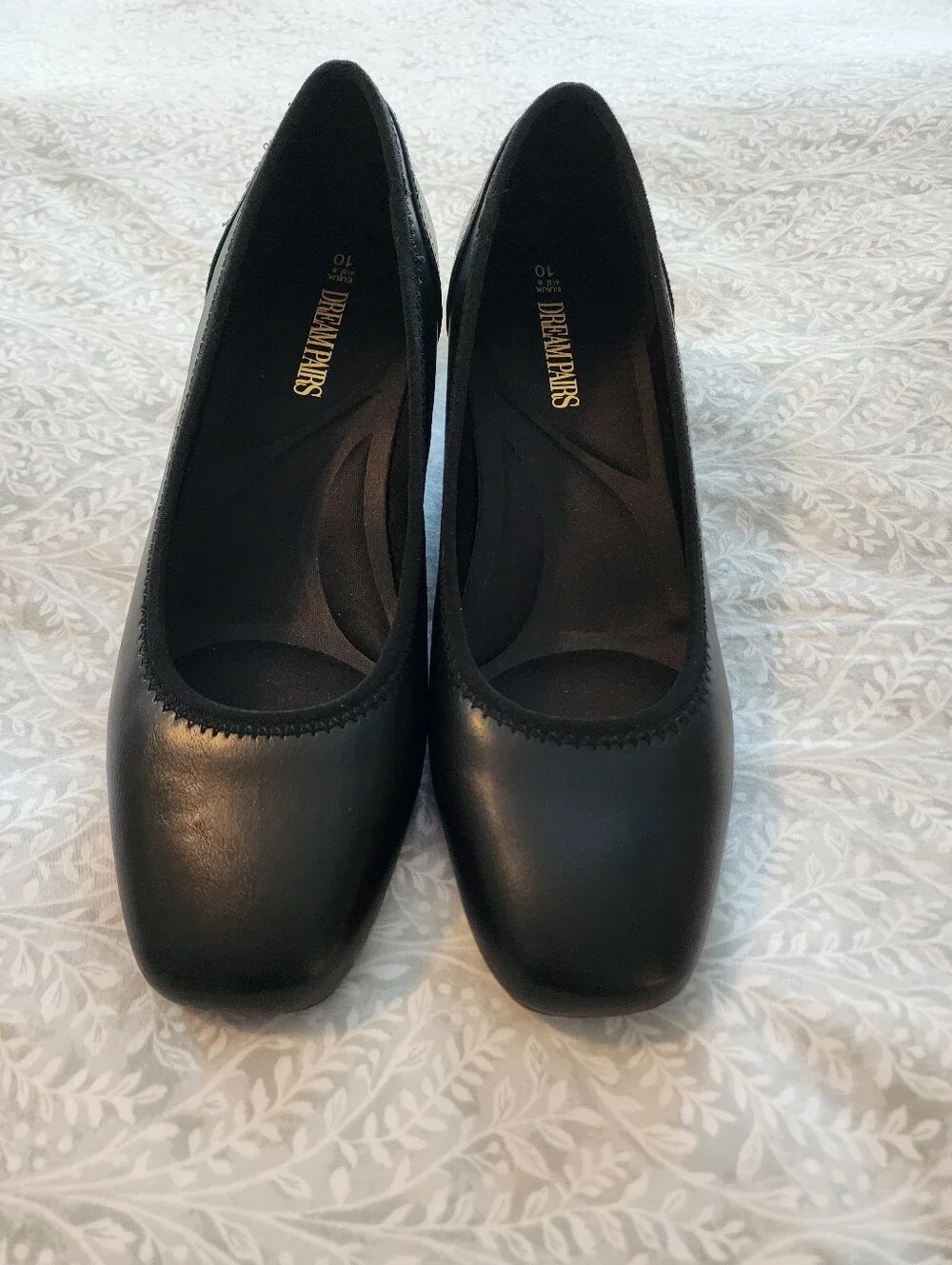 Dream Pairs Women's Wedge Closed Toe Low Heel Pumps Dress Shoes, Size 10 - Picture 11 of 15
